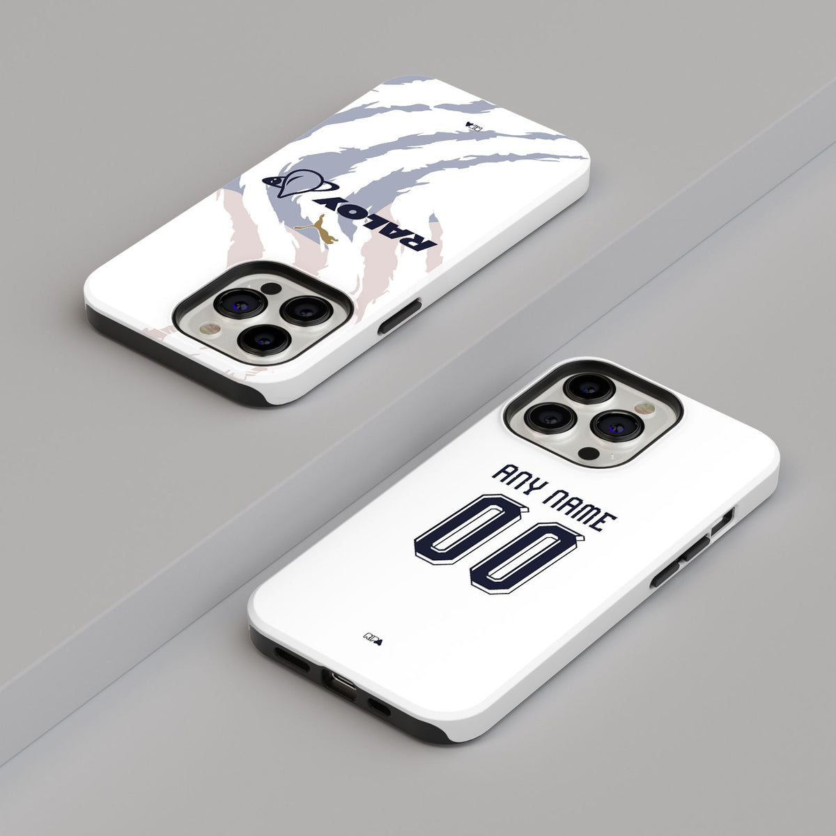 Phone case with the UNAM 2026-27 Away football shirt design by RIPA Football