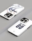Phone case with the UNAM 2026-27 Away football shirt design by RIPA Football