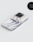 Phone case with the UNAM 2026-27 Away football shirt design by RIPA Football