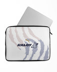 Laptop sleeve with the UNAM 2026-27 Away football shirt design by RIPA Football