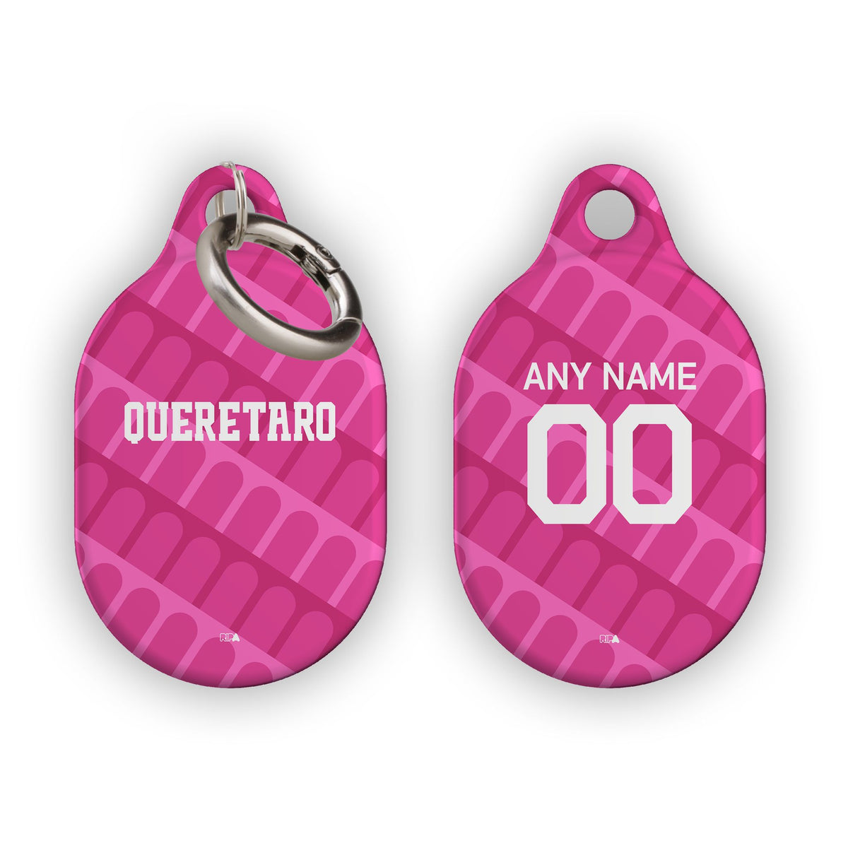 AirTag holder with the Querétaro 2026-27 Goalkeeper football shirt design by RIPA Football