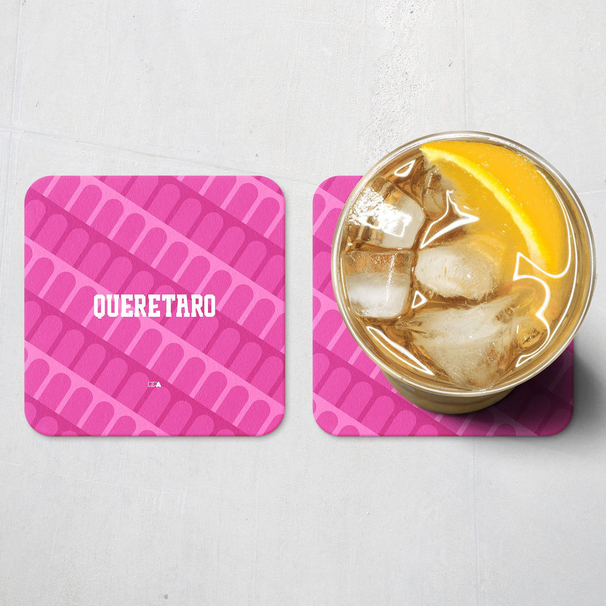 Coaster with the Querétaro 2026-27 Goalkeeper football shirt design by RIPA Football