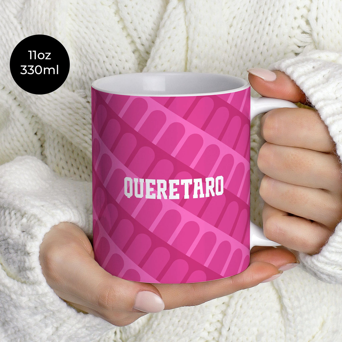 Mug with the Querétaro 2026-27 Goalkeeper football shirt design by RIPA Football