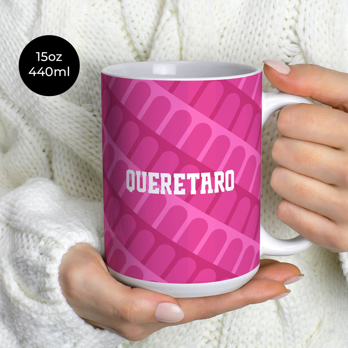 Mug with the Querétaro 2026-27 Goalkeeper football shirt design by RIPA Football