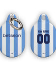 AirTag holder with the Racing Club 2025-26 Home football shirt design by RIPA Football