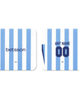 Coaster with the Racing Club 2025-26 Home football shirt design by RIPA Football
