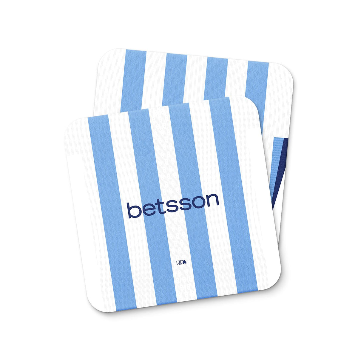 Coaster with the Racing Club 2025-26 Home football shirt design by RIPA Football