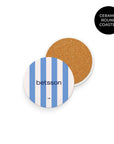 Coaster with the Racing Club 2025-26 Home football shirt design by RIPA Football