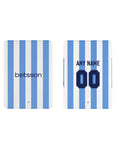 iPad case with the Racing Club 2025-26 Home football shirt design by RIPA Football