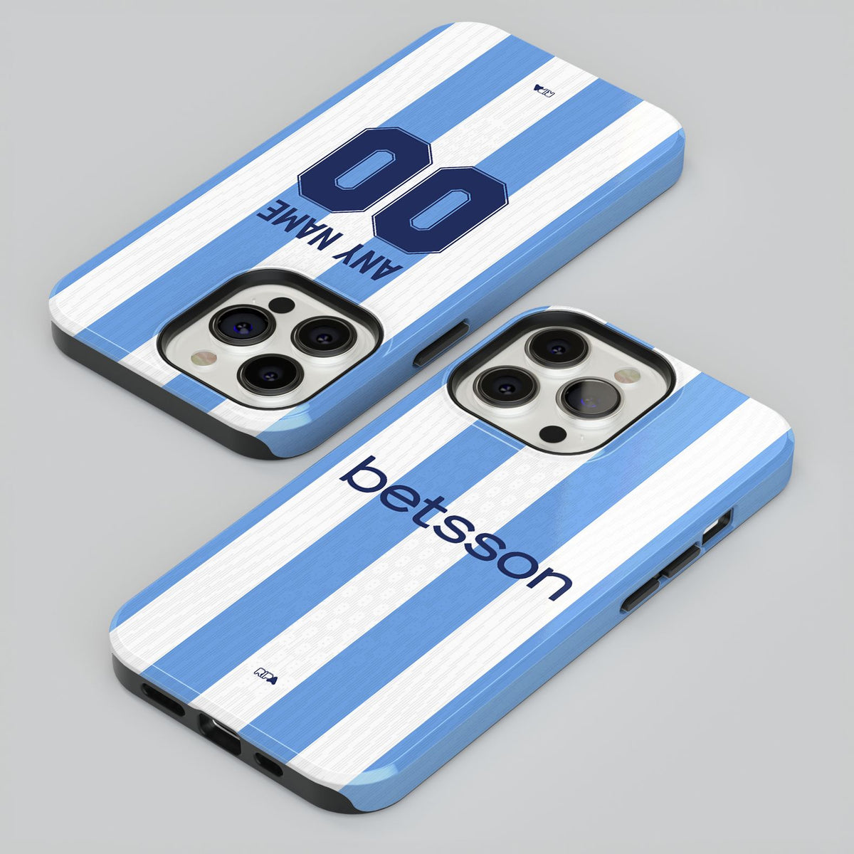Phone case with the Racing Club 2025-26 Home football shirt design by RIPA Football