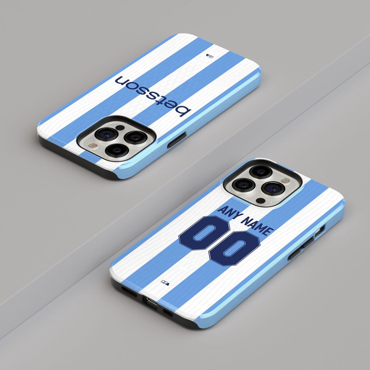 Phone case with the Racing Club 2025-26 Home football shirt design by RIPA Football
