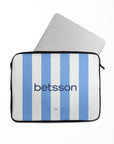 Laptop sleeve with the Racing Club 2025-26 Home football shirt design by RIPA Football