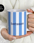 Mug with the Racing Club 2025-26 Home football shirt design by RIPA Football