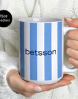 Mug with the Racing Club 2025-26 Home football shirt design by RIPA Football