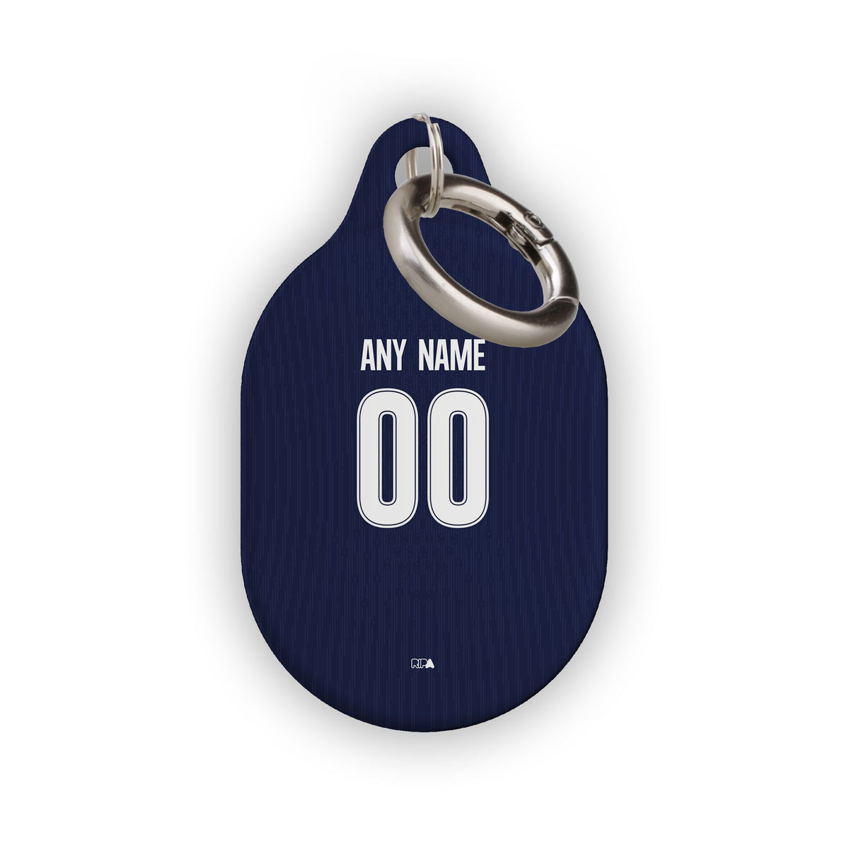 AirTag holder with the Racing Club 2026 Away football shirt design by RIPA Football