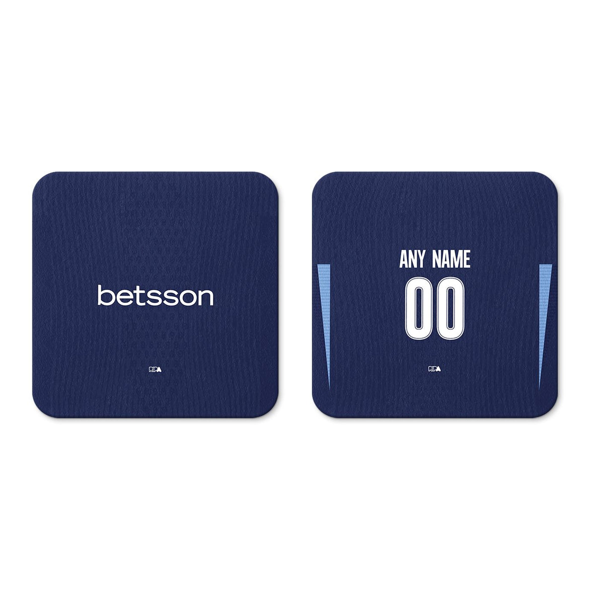 Coaster with the Racing Club 2026 Away football shirt design by RIPA Football