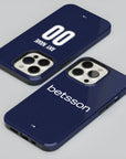 Phone case with the Racing Club 2026 Away football shirt design by RIPA Football