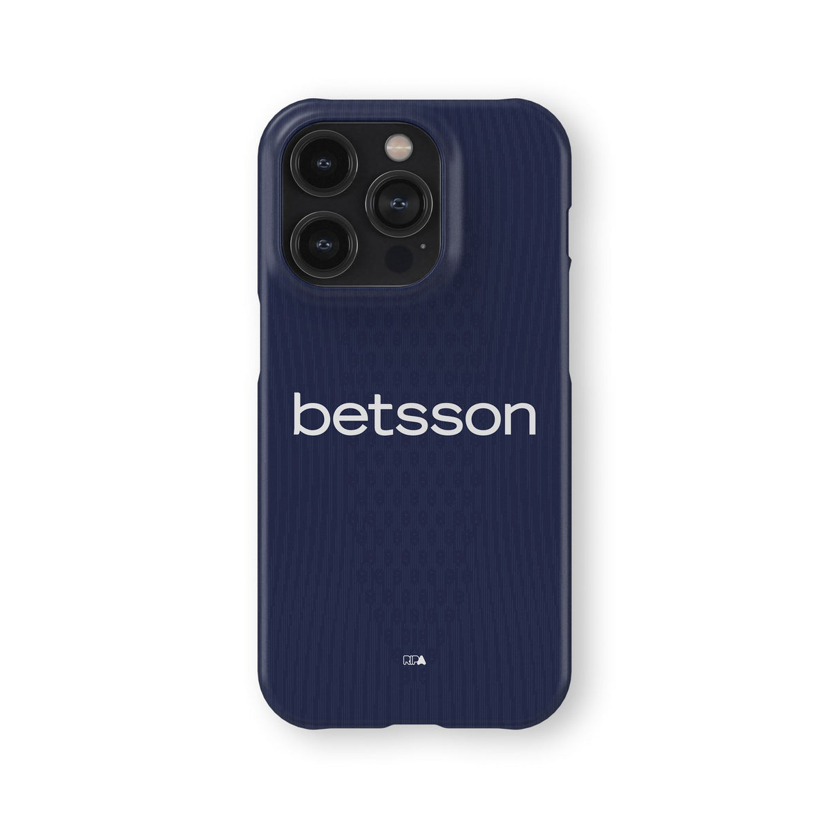 Phone case with the Racing Club 2026 Away football shirt design by RIPA Football