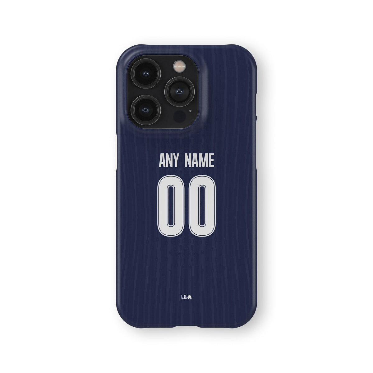Phone case with the Racing Club 2026 Away football shirt design by RIPA Football