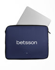 Laptop sleeve with the Racing Club 2026 Away football shirt design by RIPA Football