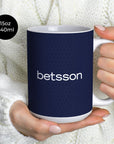 Mug with the Racing Club 2026 Away football shirt design by RIPA Football