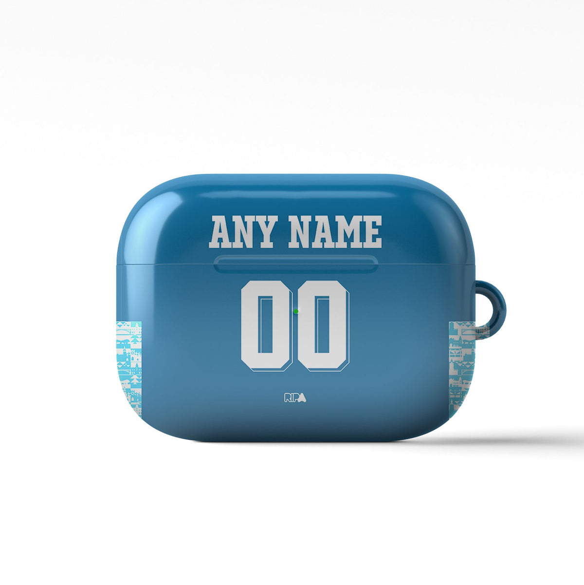 AirPods case with the Real Betis 2024-25 Alternate football shirt design by RIPA Football