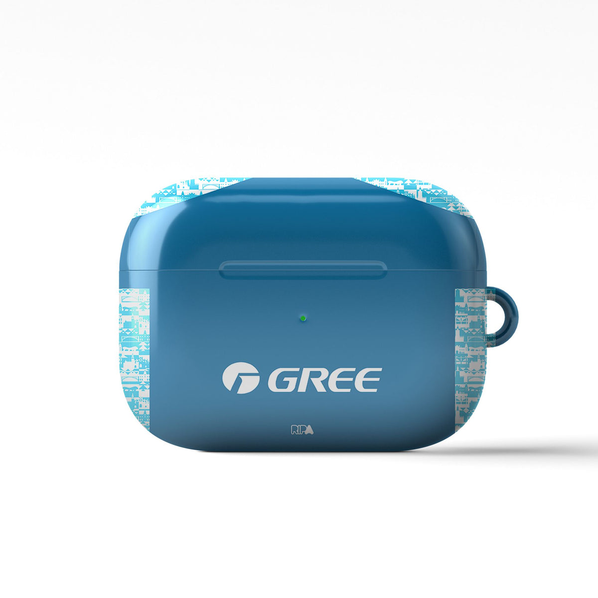 AirPods case with the Real Betis 2024-25 Alternate football shirt design by RIPA Football