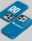 Phone case with the Real Betis 2024-25 Alternate football shirt design by RIPA Football