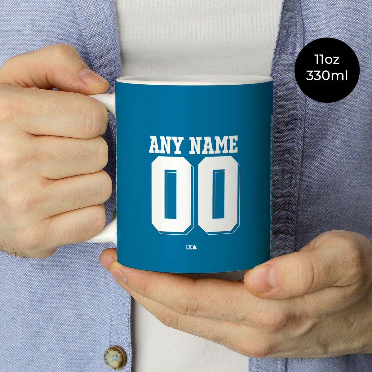 Mug with the Real Betis 2024-25 Alternate football shirt design by RIPA Football