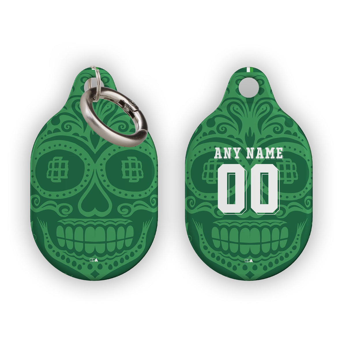 AirTag holder with the Real Betis 2025-26 Prematch football shirt design by RIPA Football