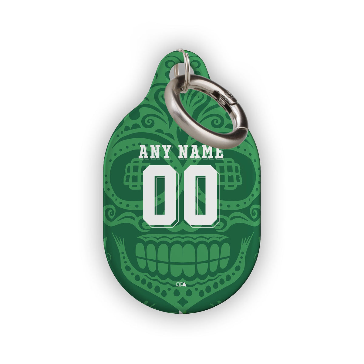 AirTag holder with the Real Betis 2025-26 Prematch football shirt design by RIPA Football