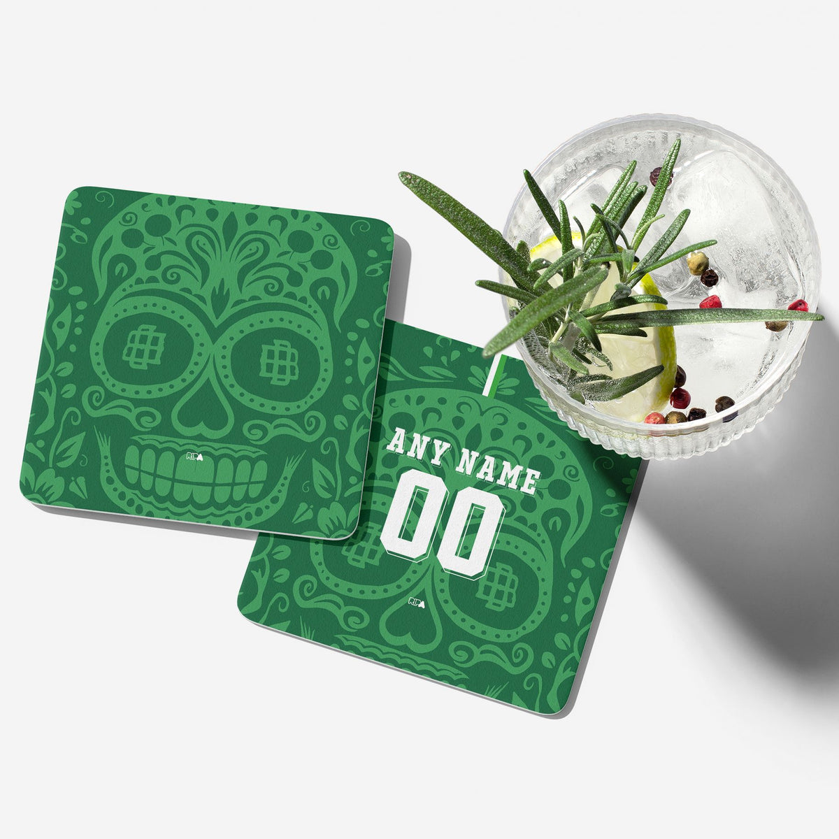 Coaster with the Real Betis 2025-26 Prematch football shirt design by RIPA Football