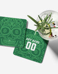 Coaster with the Real Betis 2025-26 Prematch football shirt design by RIPA Football