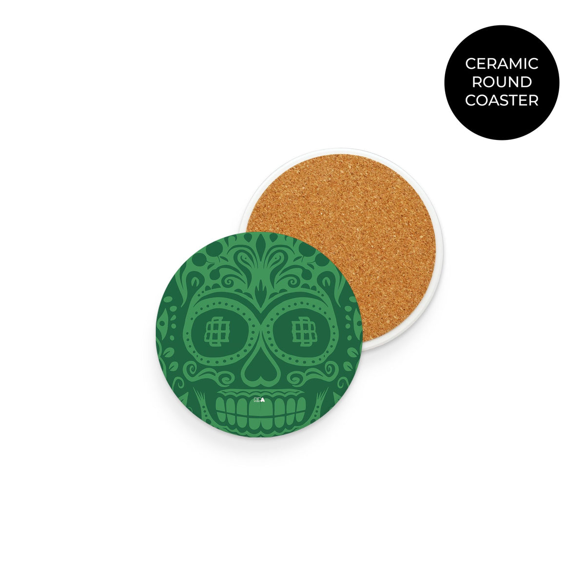 Coaster with the Real Betis 2025-26 Prematch football shirt design by RIPA Football