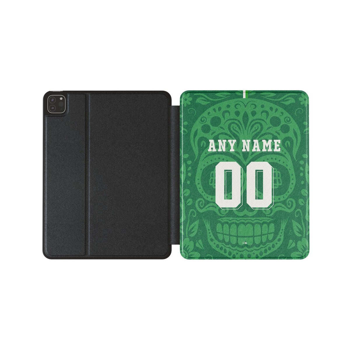 iPad case with the Real Betis 2025-26 Prematch football shirt design by RIPA Football