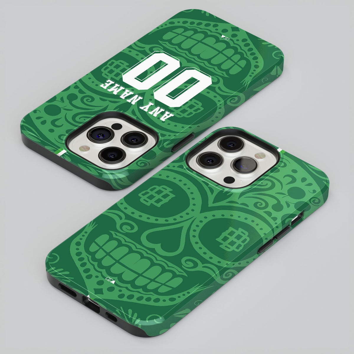 Phone case with the Real Betis 2025-26 Prematch football shirt design by RIPA Football