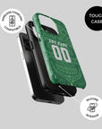 Phone case with the Real Betis 2025-26 Prematch football shirt design by RIPA Football