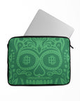 Laptop sleeve with the Real Betis 2025-26 Prematch football shirt design by RIPA Football
