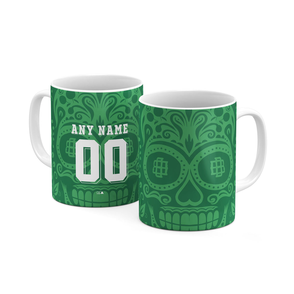 Mug with the Real Betis 2025-26 Prematch football shirt design by RIPA Football
