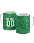 Mug with the Real Betis 2025-26 Prematch football shirt design by RIPA Football