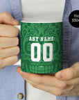 Mug with the Real Betis 2025-26 Prematch football shirt design by RIPA Football