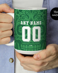 Mug with the Real Betis 2025-26 Prematch football shirt design by RIPA Football