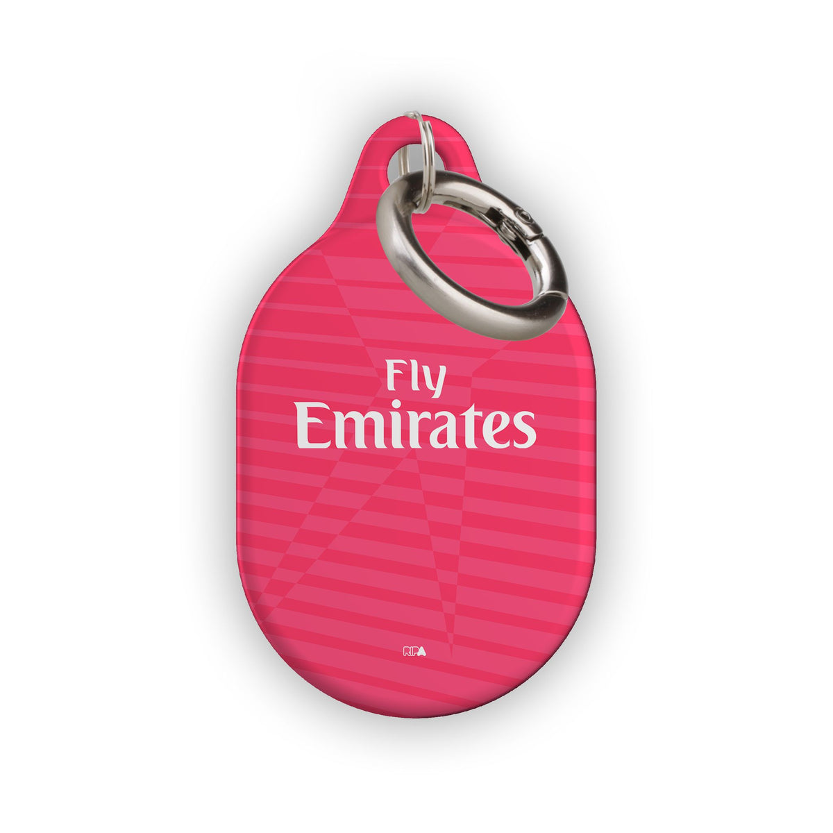 AirTag holder with the Real Madrid 2014-15 Away football shirt design by RIPA Football