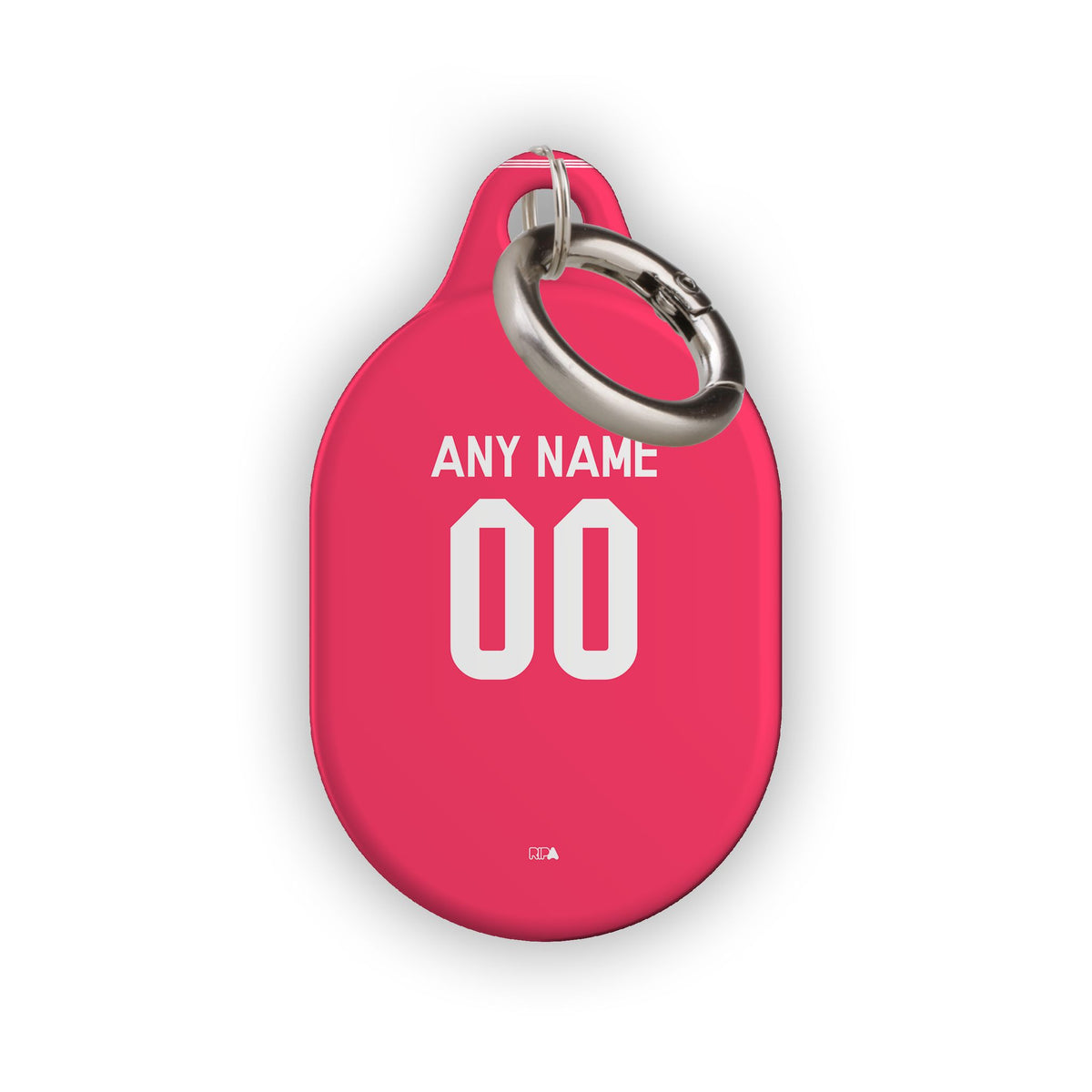 AirTag holder with the Real Madrid 2014-15 Away football shirt design by RIPA Football
