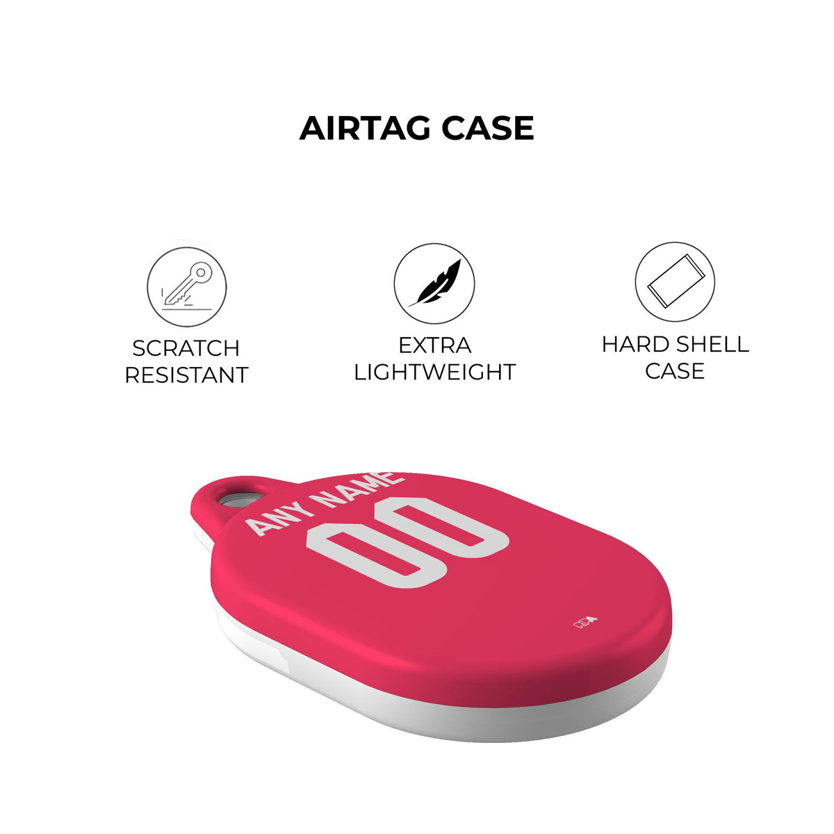 AirTag holder with the Real Madrid 2014-15 Away football shirt design by RIPA Football