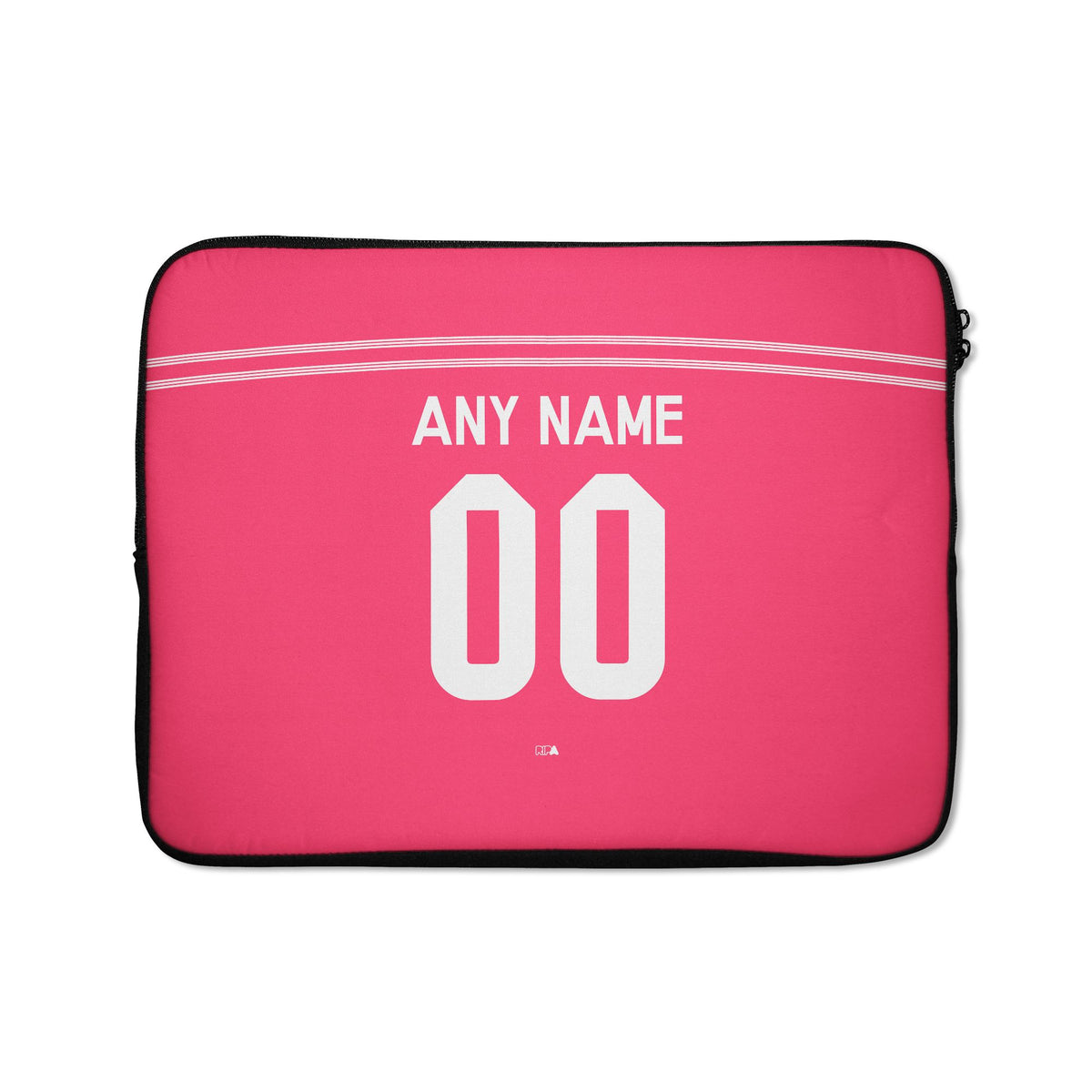 Laptop sleeve with the Real Madrid 2014-15 Away football shirt design by RIPA Football