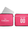 Laptop sleeve with the Real Madrid 2014-15 Away football shirt design by RIPA Football