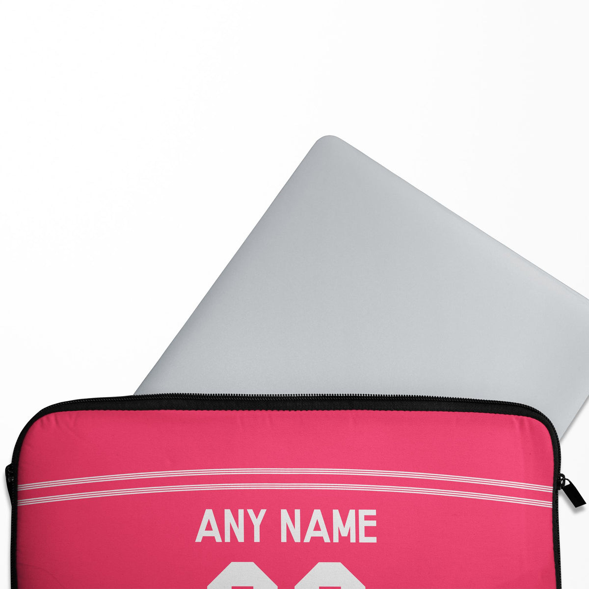 Laptop sleeve with the Real Madrid 2014-15 Away football shirt design by RIPA Football