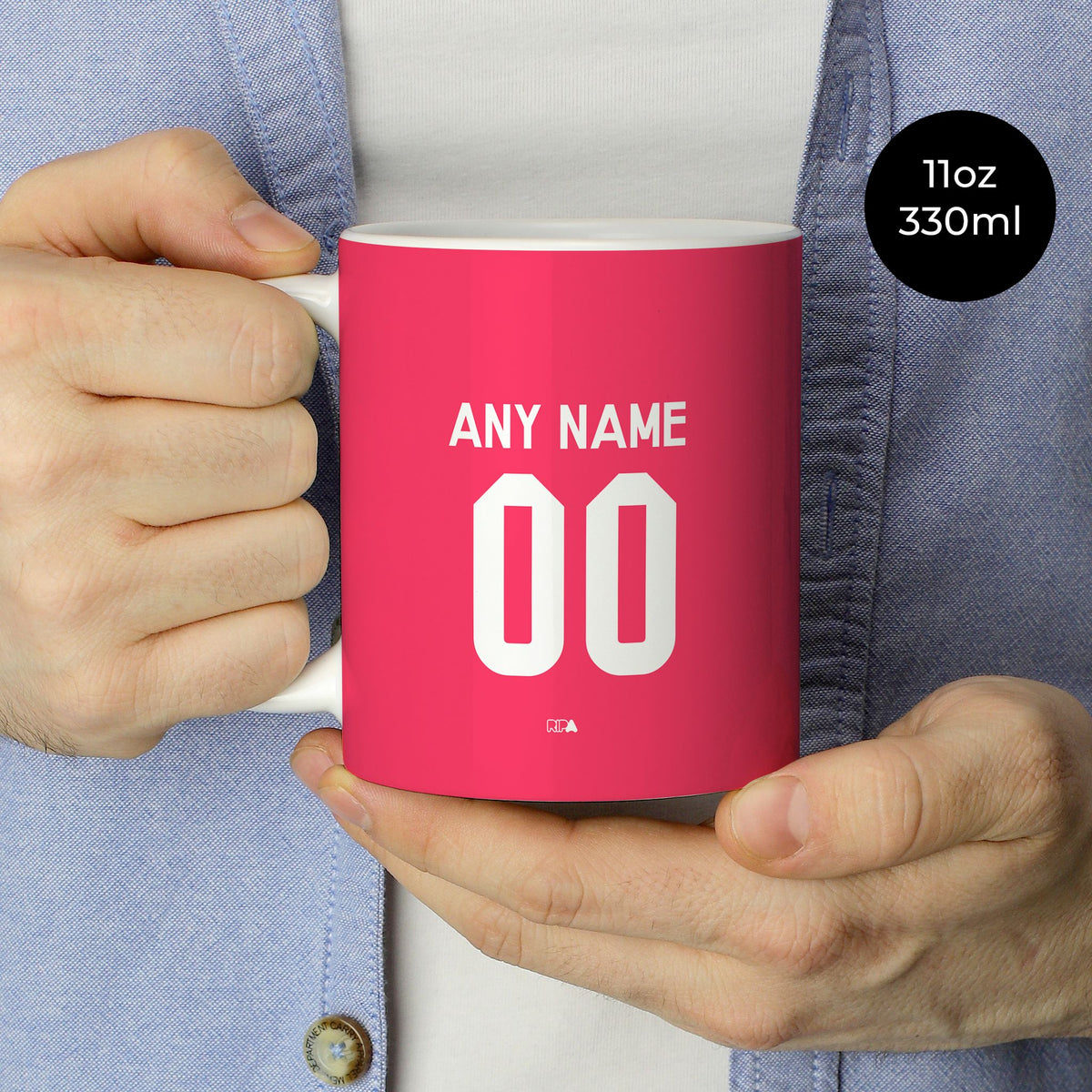 Mug with the Real Madrid 2014-15 Away football shirt design by RIPA Football
