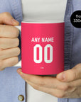 Mug with the Real Madrid 2014-15 Away football shirt design by RIPA Football
